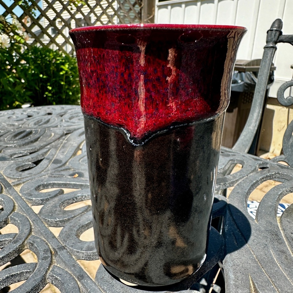 Signed Stuart pottery.  Set of 2 tumblers and 2 tealight holders. - Picture 12 of 13